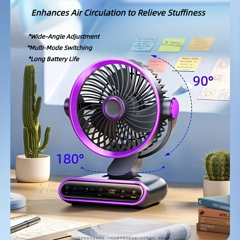 Cream rice, AI Smart Circulating Fan: 4 Modes + Silent Airflow, Your All-Scenario Cooling Companion V1232-ZNZMXHS002