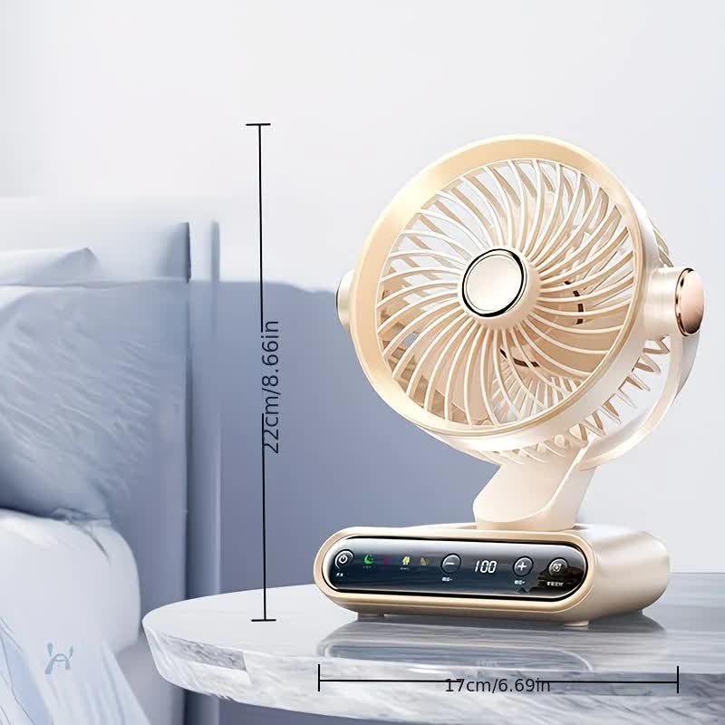 Cream rice, AI Smart Circulating Fan: 4 Modes + Silent Airflow, Your All-Scenario Cooling Companion V1232-ZNZMXHS002