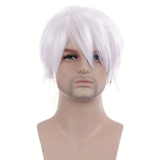 Anime Cosplay Full Head Wig, Unisex 12-inch, Anti-Deformation Multi-color Options, Essential Tool for V1232-ZPJF001