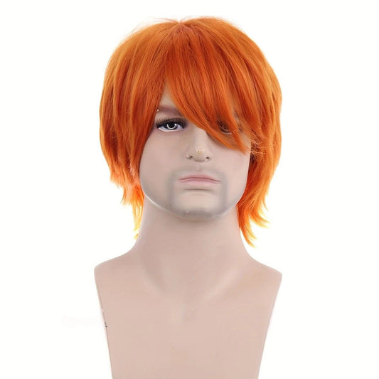 Anime Cosplay Full Head Wig, Unisex 12-inch, Anti-Deformation Multi-color Options, Essential Tool for V1232-ZPJF006