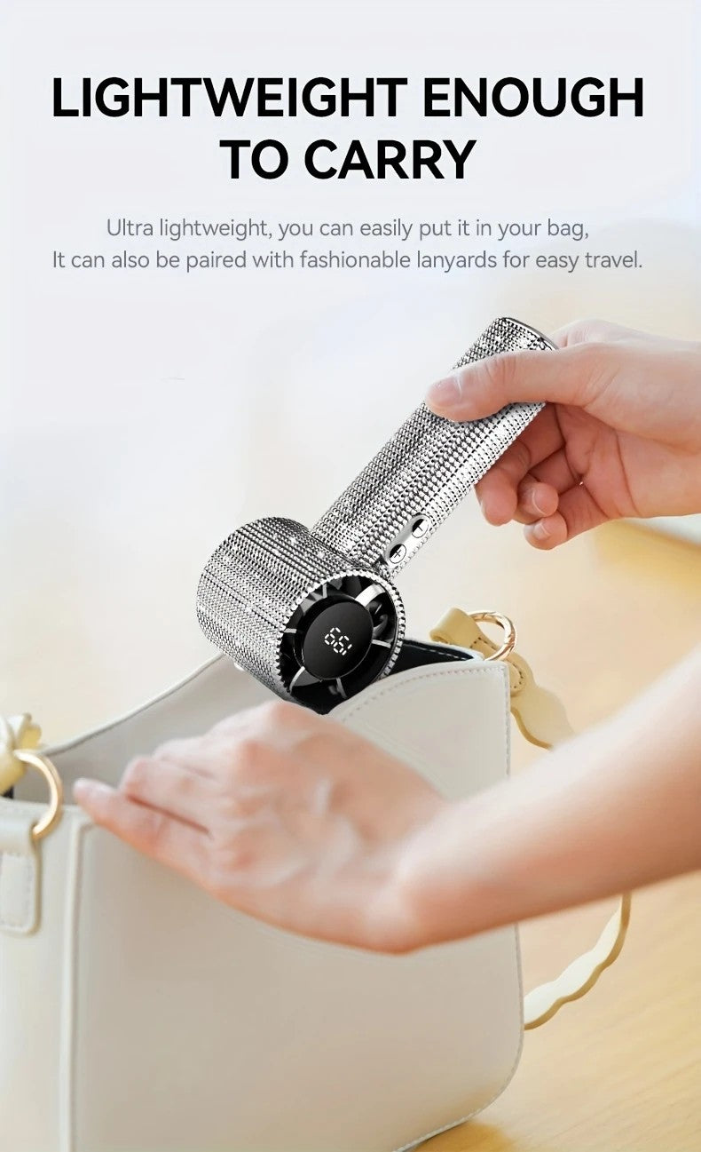 Colored diamond/Diamond - style Handheld Mini Fan, Exquisite and Long - lasting Battery Life V1232-ZSKSCFS002