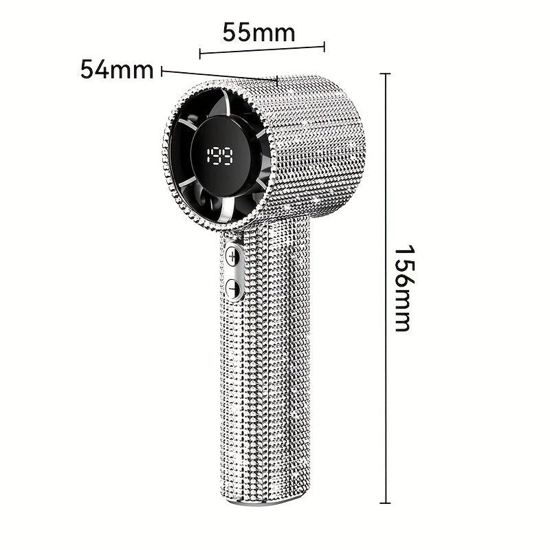 Colored diamond/Diamond - style Handheld Mini Fan, Exquisite and Long - lasting Battery Life V1232-ZSKSCFS002