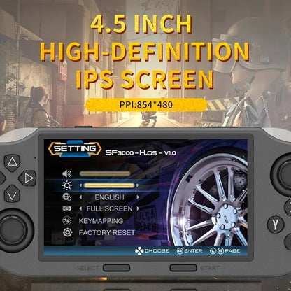 SF3000 64G Portable Handheld Game Console with IPS Screen Retro Video Game Console, Perfect as Adult Gift V1232-ZSYXJ001