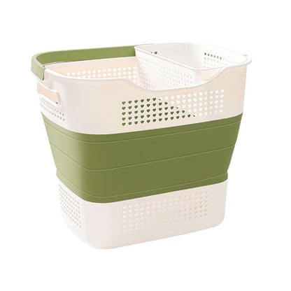 Multi-functional Folding Laundry Basket: Hassle-free Storage, One Basket for All Your Clothes Sorting.dull V1232-ZTXYL004