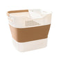 Multi-functional Folding Laundry Basket: Hassle-free Storage, One Basket for All Your Clothes Sorting.light V1232-ZTXYL005