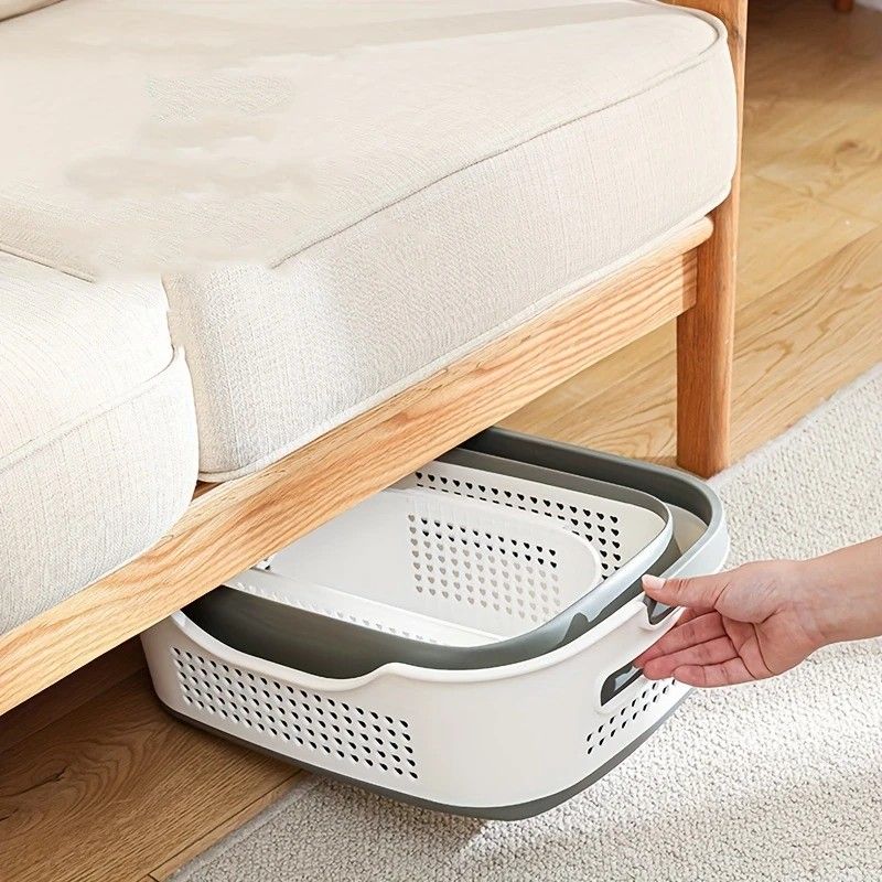Multi-functional Folding Laundry Basket: Hassle-free Storage, One Basket for All Your Clothes V1232-ZTXYL006