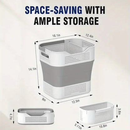 Multi-functional Folding Laundry Basket: Hassle-free Storage, One Basket for All Your Clothes V1232-ZTXYL006