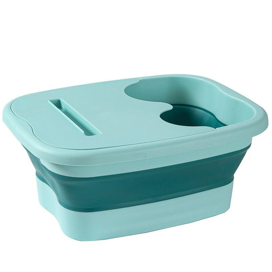 Foldable Foot Soak Tub: TPE Collapsible Deep Tub with Lid for Heat Retention, Foot Massage, Essential for V1232-ZTZYP003
