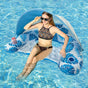 Adult Pool Floating Bed with Canopy: Upgraded Large Space, Adjustable Shade, Ergonomic Headrest, Dual Cup V1232-ZYPZY002