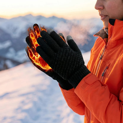 Unisex Winter Gloves - Thermal, Thickened, Waterproof, Windproof, Touchscreen Compatible V1232-ZZST001