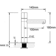 WELS Bathroom Basin Mixer Vanity Sink Bubble Faucet Tap Laundry Brass Chrome Set V1233-110183CR