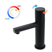 WELS 6L/min Black Standard Basin Mixer Vanity Sink Faucet Bubble Tap Laundry Set V1233-110183PH