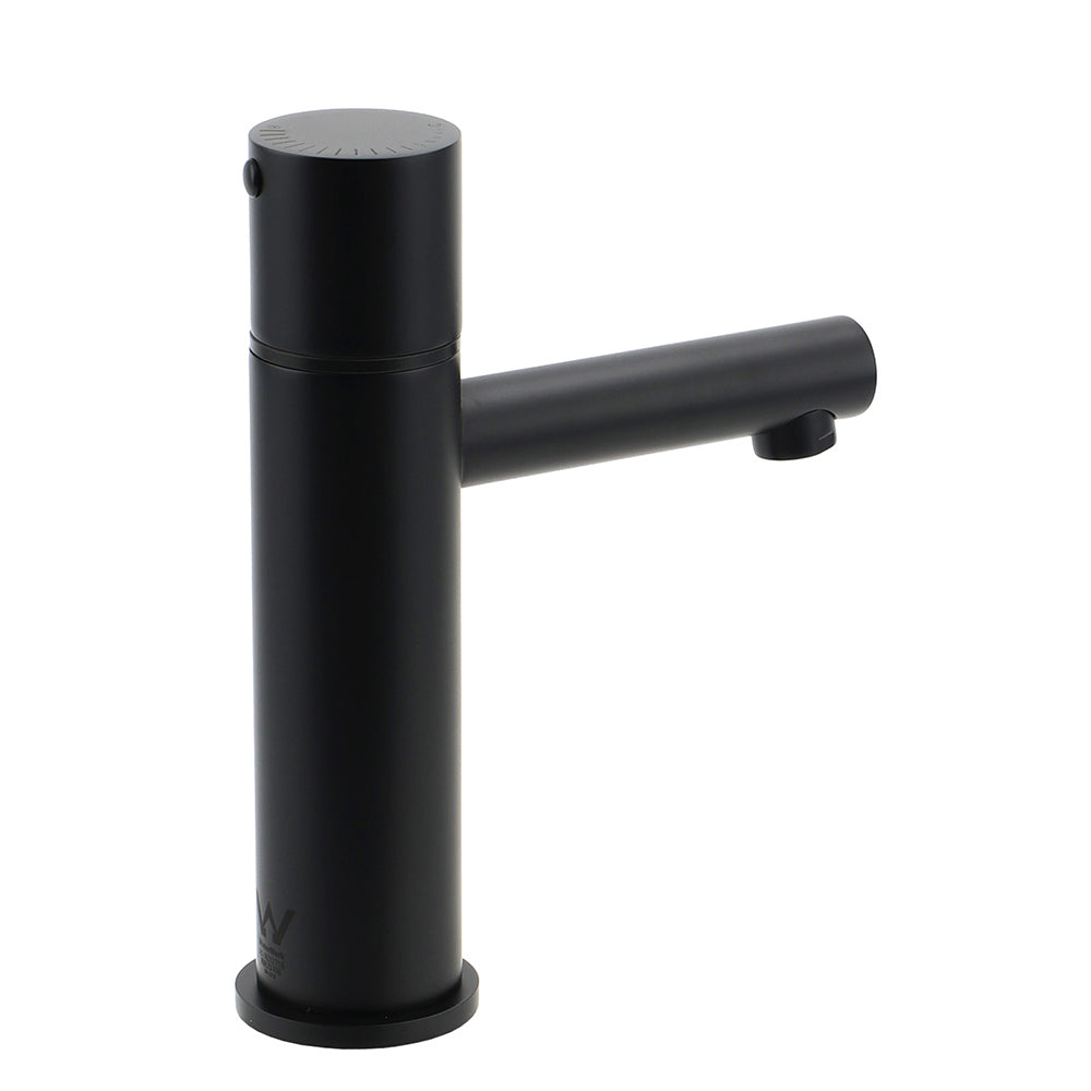 WELS 6L/min Black Standard Basin Mixer Vanity Sink Faucet Bubble Tap Laundry Set V1233-110183PH
