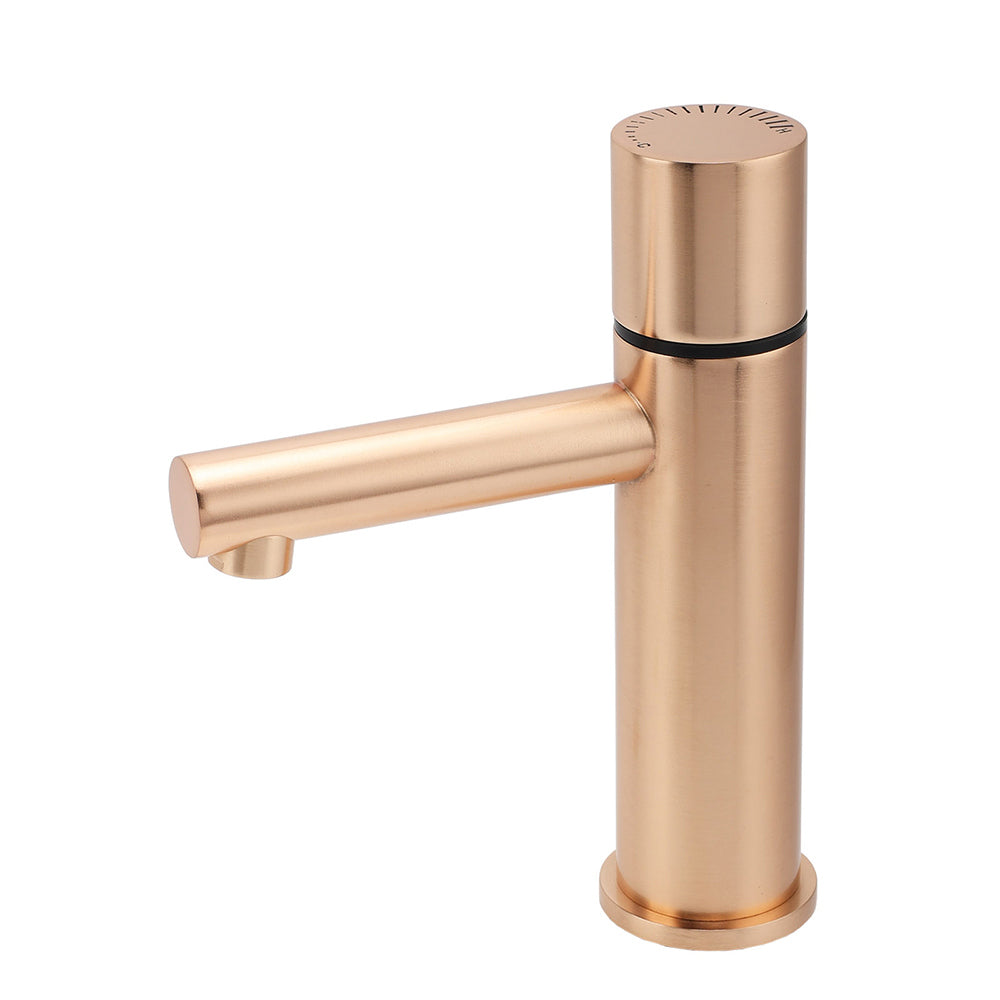 WELS 6L/min Rose Gold Basin Mixer Vanity Sink Bubble Faucet Tap Washing Laundry V1233-110183RG