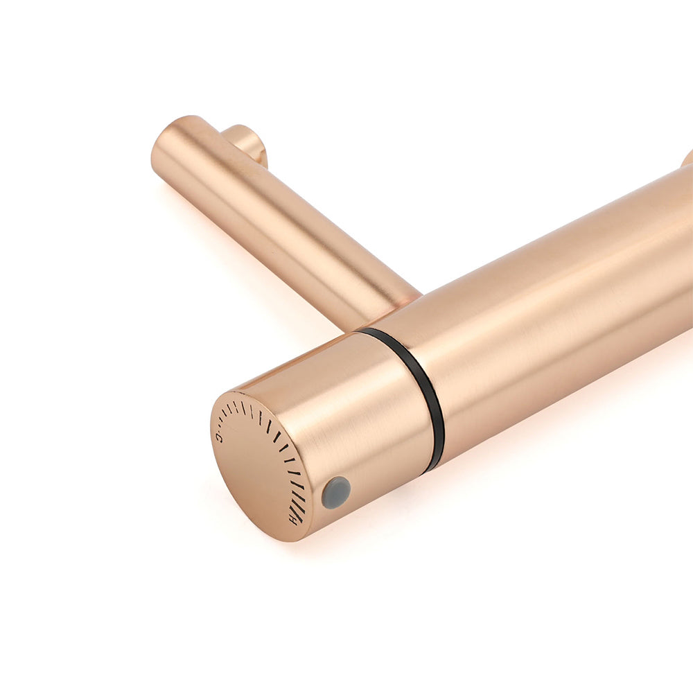 WELS 6L/min Rose Gold Basin Mixer Vanity Sink Bubble Faucet Tap Washing Laundry V1233-110183RG