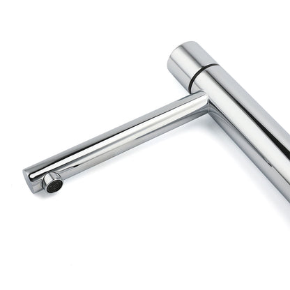 WELS 6L/min Tall Basin Mixer Vanity Sink Bubble Faucet Tap Laundry Chrome Round V1233-110193CR