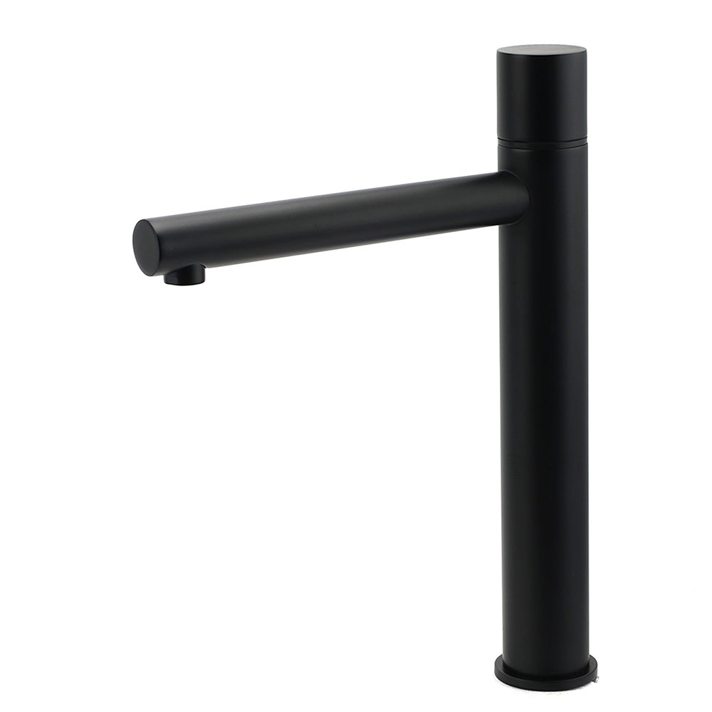 WELS Black 30cm Tall Basin Mixer Vanity Sink Faucet Bubble Tap Laundry 180o Turn V1233-110193PH