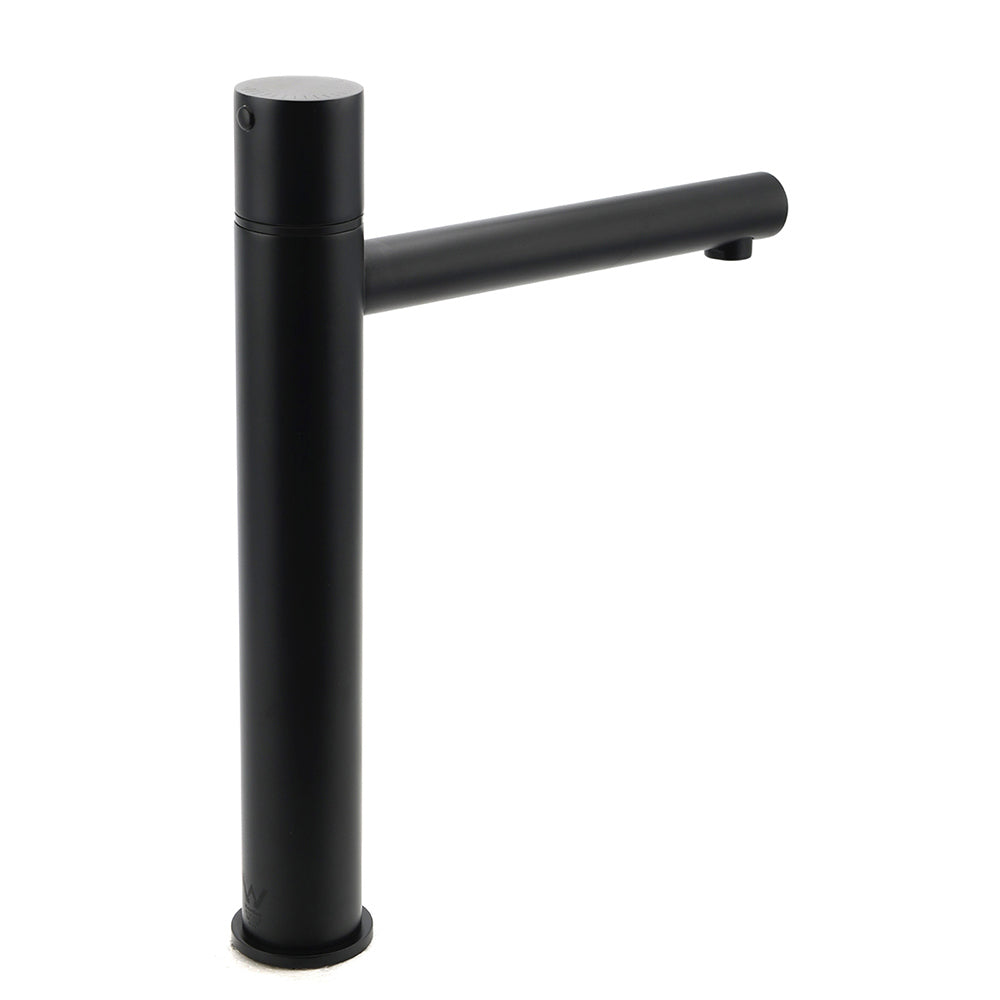 WELS Black 30cm Tall Basin Mixer Vanity Sink Faucet Bubble Tap Laundry 180o Turn V1233-110193PH