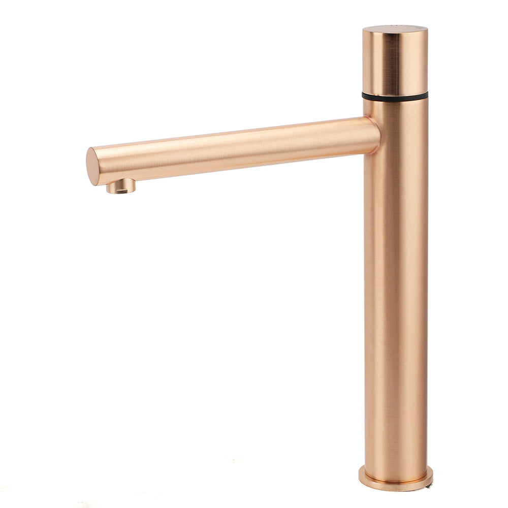 WELS 6L/min Rose Gold Bathroom Basin Mixer Vanity Sink Bubble Faucet Tap Laundry V1233-110193RG