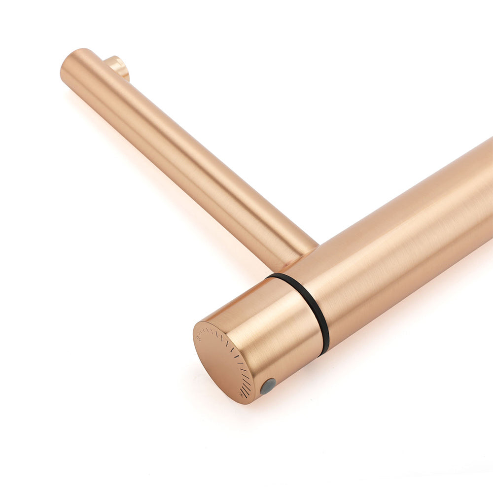 WELS 6L/min Rose Gold Bathroom Basin Mixer Vanity Sink Bubble Faucet Tap Laundry V1233-110193RG
