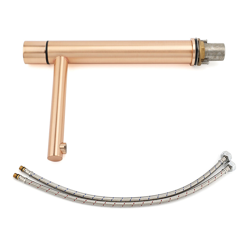 WELS 6L/min Rose Gold Bathroom Basin Mixer Vanity Sink Bubble Faucet Tap Laundry V1233-110193RG