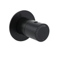 Watermark Matt Black Round Bath Shower Mixer Hot Cold Tap Valve Turn No Handle V1233-230166PH