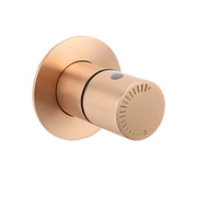 Watermark Round Shower Mixer Brass Hot Cold Water Tap Valve Brushed Rose Gold V1233-230166RG