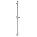 Strong Brass Chrome Round 850mm Long Sliding Rail Bar Holder For Handheld Shower V1233-376704RO