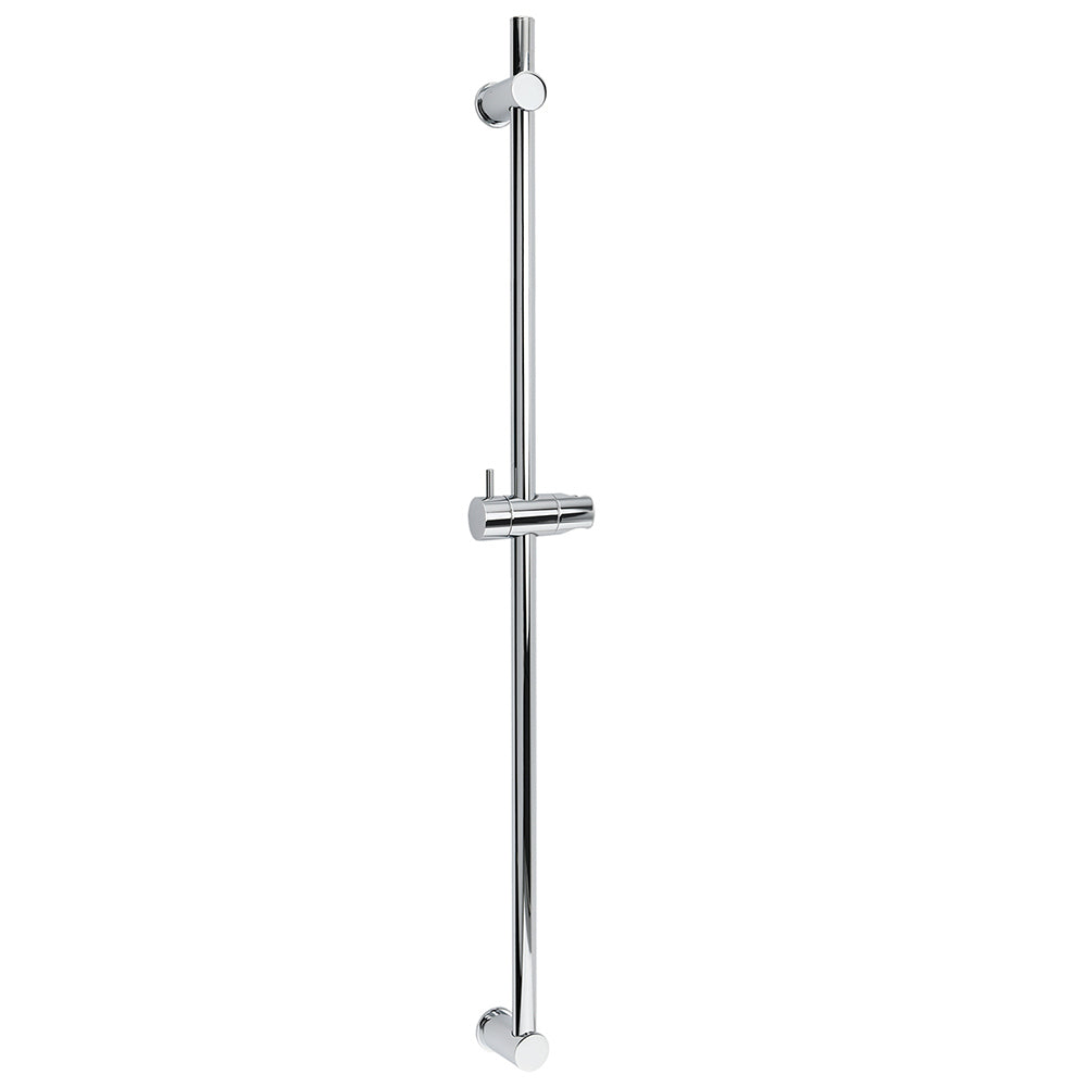 Strong Brass Chrome Round 850mm Long Sliding Rail Bar Holder For Handheld Shower V1233-376704RO