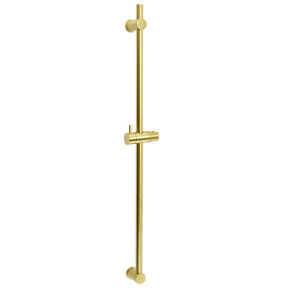 Brushed Gold Brass 850mm Long Sliding Rail Bar Swivel Handheld Shower Holder Kit V1233-376704ROBG