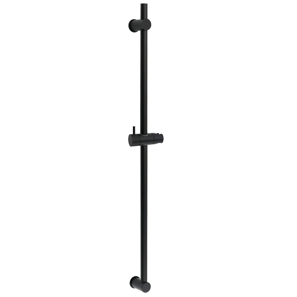 Matt Black Solid Brass 850mm Long Sliding Rail Bar Swivel Handheld Shower Holder V1233-376704ROBL