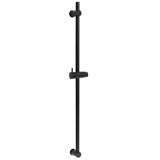 Matt Black Solid Brass 850mm Long Sliding Rail Bar Swivel Handheld Shower Holder V1233-376704ROBL