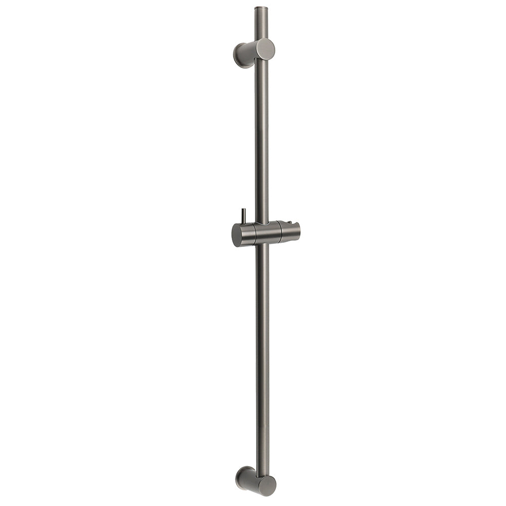 Gun Metal Grey Brass 850mm Long Sliding Rail Bar Swivel Handheld Shower Holder Bracket V1233-376704ROGM