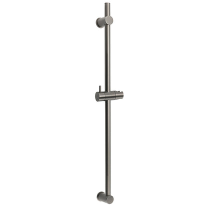 Gun Metal Grey Brass 850mm Long Sliding Rail Bar Swivel Handheld Shower Holder Bracket V1233-376704ROGM