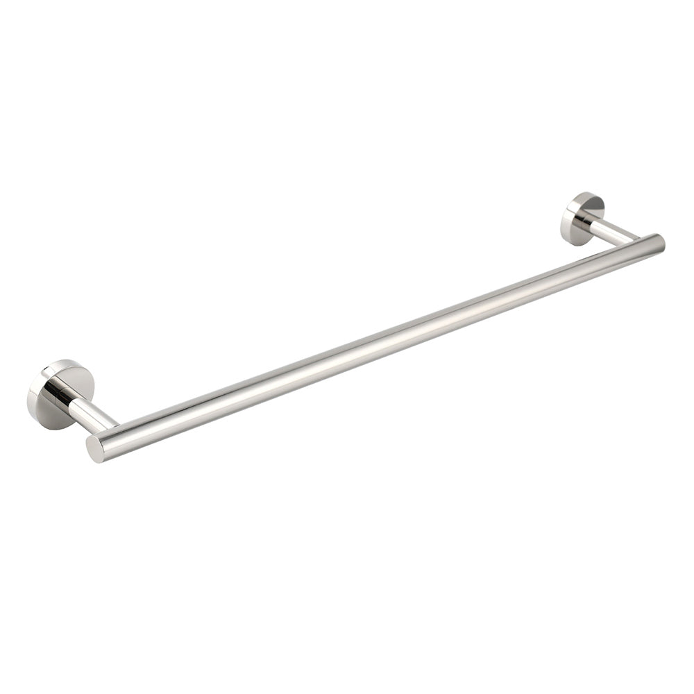 Polished Chrome 600mm Single Towel Rack Rail Holder Stainless Steel Hanger Bar V1233-6900260CR