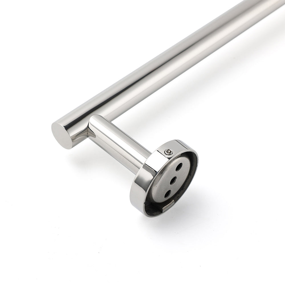 Polished Chrome 600mm Single Towel Rack Rail Holder Stainless Steel Hanger Bar V1233-6900260CR