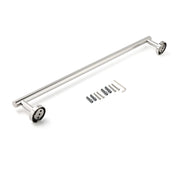 Polished Chrome 600mm Single Towel Rack Rail Holder Stainless Steel Hanger Bar V1233-6900260CR