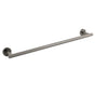 Gun Metal Stainless Steel 600mm Single Towel Rack Rail Holder Round Hanger Bar V1233-6900260GM