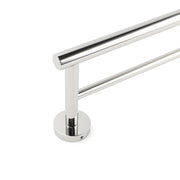 Polished Chrome 600mm Double Towel Rack Holder Stainless Steel Hanger Rail Kit V1233-6900360CR