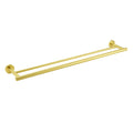 Brushed Gold 600mm Long Double Towel Rack Rail Holder Bar Round Stainless Steel V1233-6900376BG