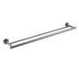 Gun Metal Stainless Steel 750mm Double Towel Rack Rail Holder Round Hanger Bar V1233-6900376GM