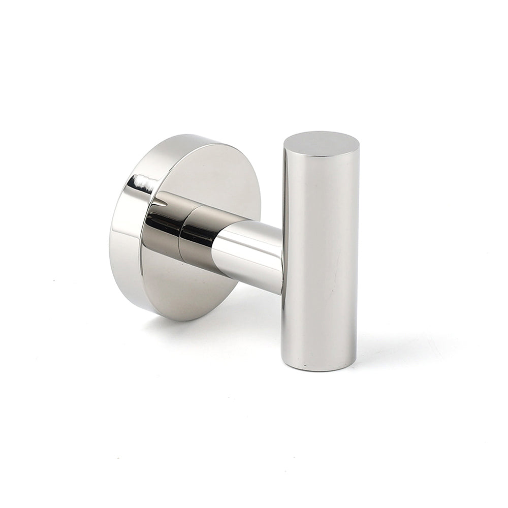 Chrome Round Robe Hook Hanger Organizer Bathroom Stainless Steel Accessory Kit V1233-69009CR