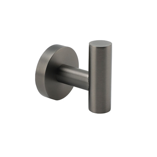 Gun Metal Tidy Robe Hook Hanger Organizer Bathroom Stainless Steel Wall Mounted V1233-69009GM