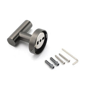 Gun Metal Tidy Robe Hook Hanger Organizer Bathroom Stainless Steel Wall Mounted V1233-69009GM