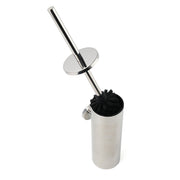 Polished Chrome Silver Round Toilet Brush Wall Mount Holder Cup Stainless Steel V1233-69013PS