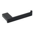 Matt Black Square Cubic Toilet Paper Roll Tissue Roll Holder Rack Wall Hook Kit V1233-87004BL