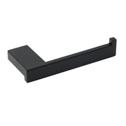 Matt Black Square Cubic Toilet Paper Roll Tissue Roll Holder Rack Wall Hook Kit V1233-87004BL