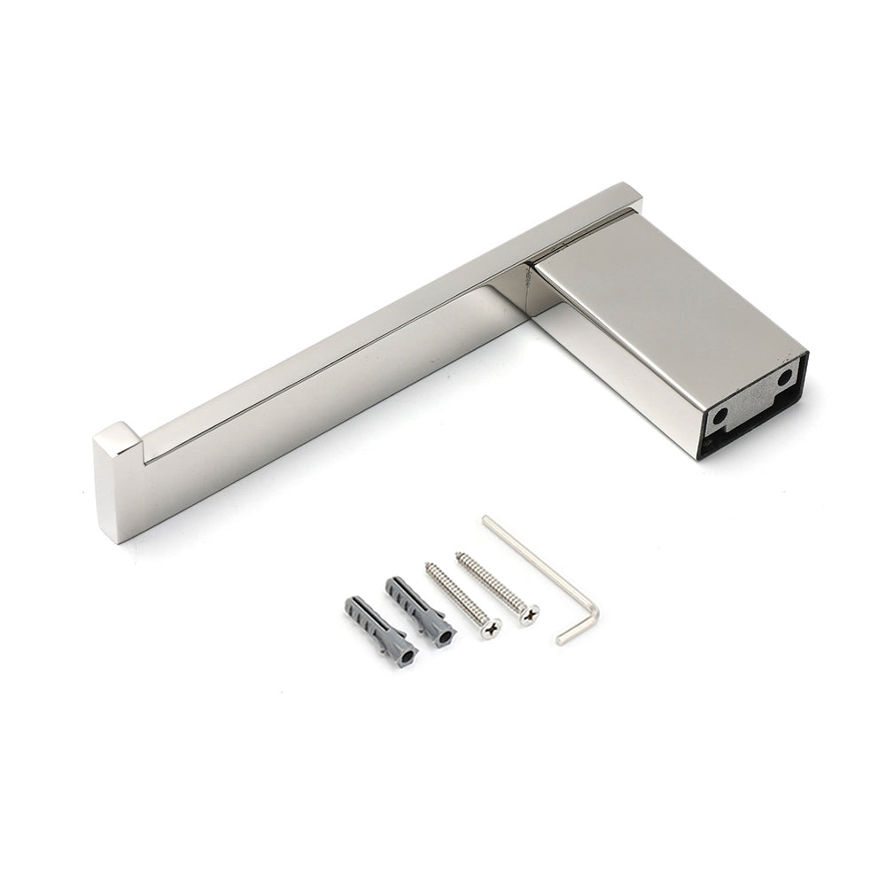 Polished Chrome Square Toilet Paper Roll Tissue Roll Holder Wall Mounted Hook V1233-87004CR