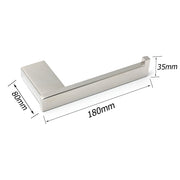 Polished Chrome Square Toilet Paper Roll Tissue Roll Holder Wall Mounted Hook V1233-87004CR