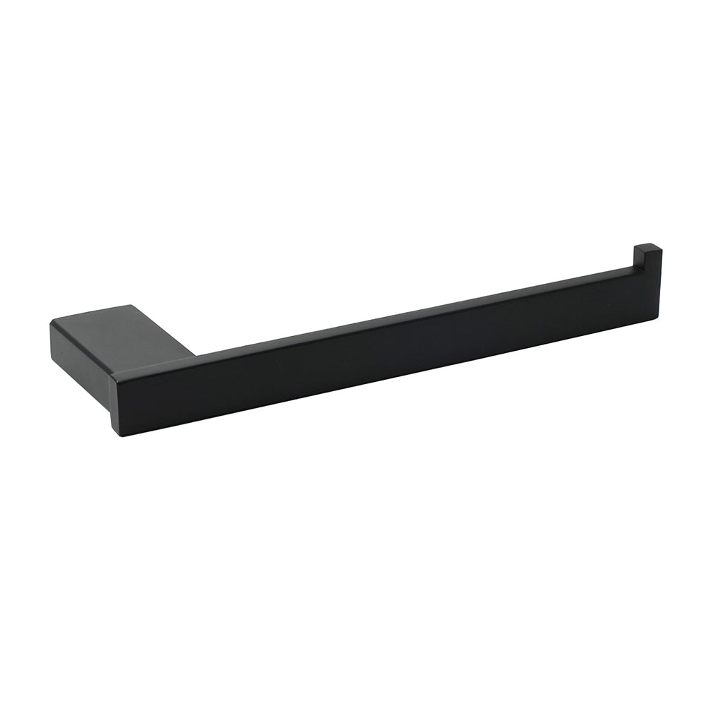 Bathroom Matt Black Stainless Steel Square Towel Rack Clothes Wall Mount Holder V1233-87008BL